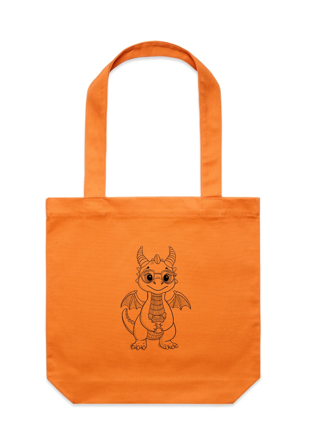 Hipster Dragon Tote Bag