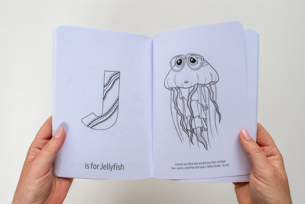 Hipster Animals ABC Colouring Book