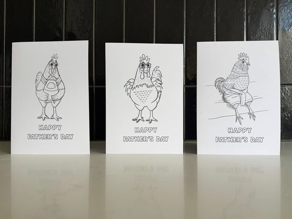 Hipster Animals Father's Day Cards