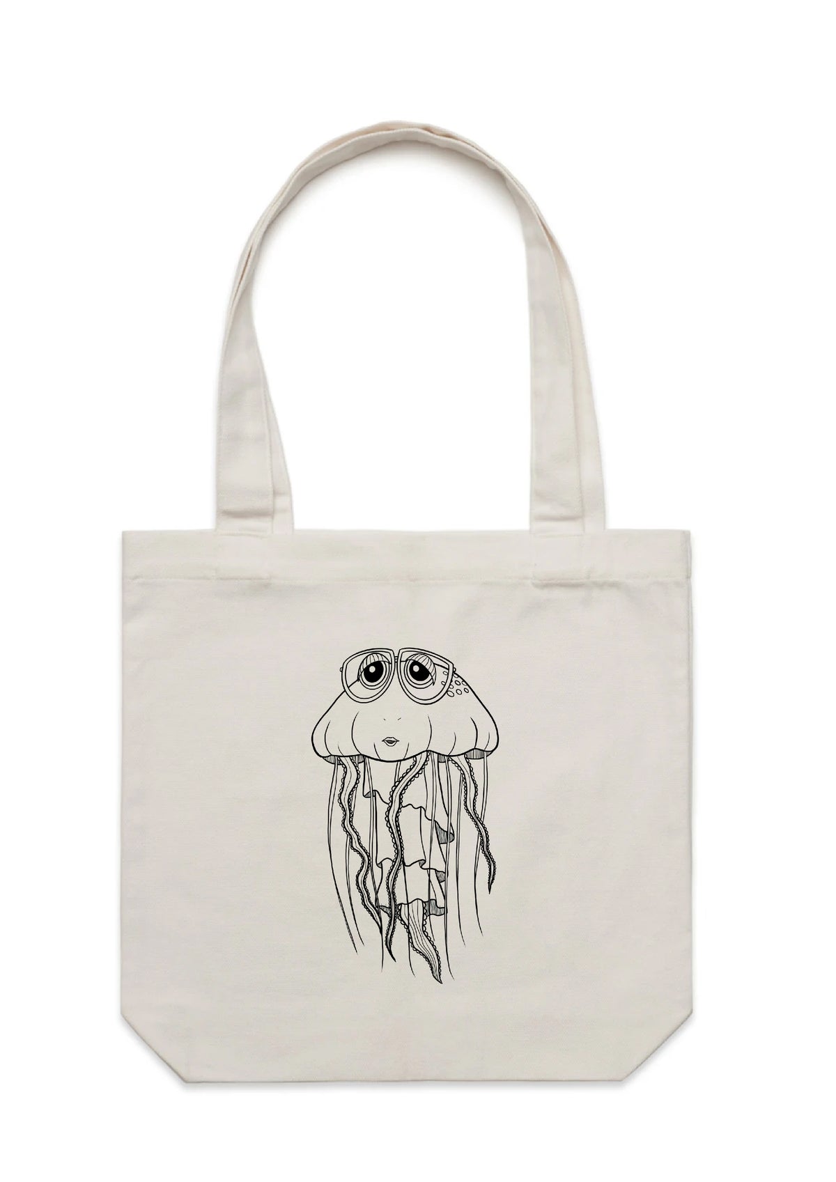 Hipster Jellyfish Tote Bag