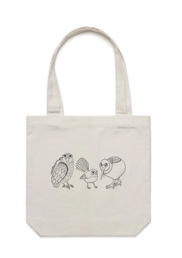 Hipster Native Birds Tote Bag