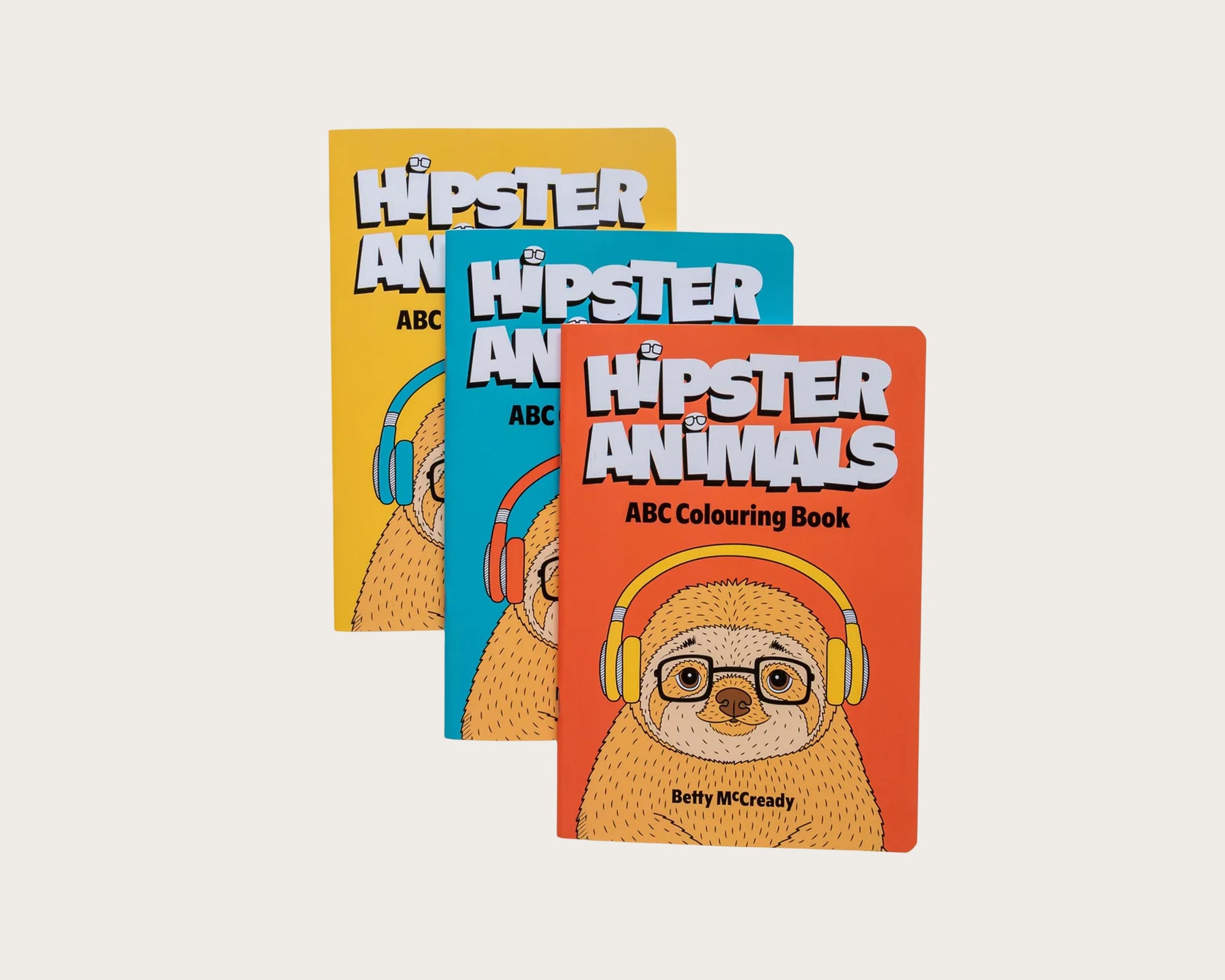 Hipster Animals ABC Colouring Book
